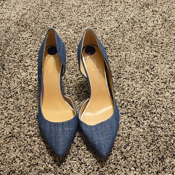 Jessica Simpson denim heels never worn - Picture 3 of 3